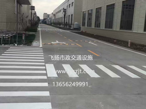 蘇州工業(yè)園去廠區(qū)道路劃線